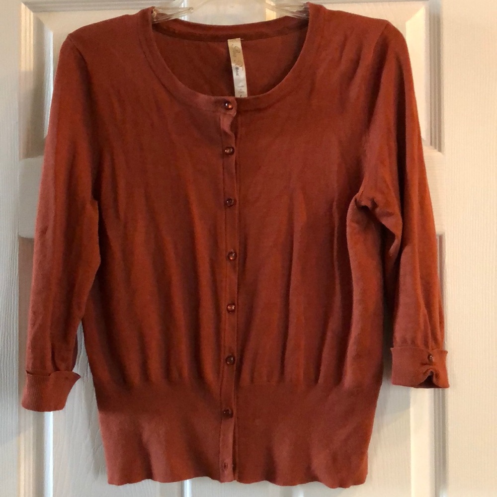 Pumpkin spice cardigan